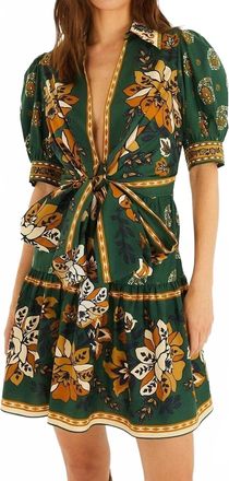 Farm Rio Ayla Mini Dress In Green