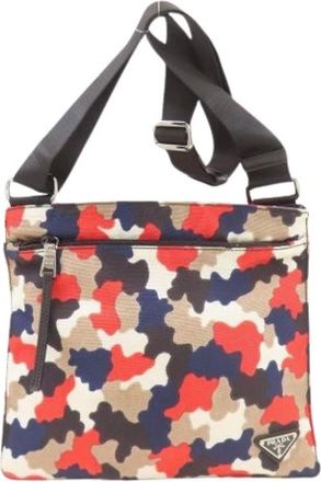 Prada Pre-owned Cross Body Bags, female, Multicolor, Size: ONE SIZE Pre-owned Vintage Shoulder Bag