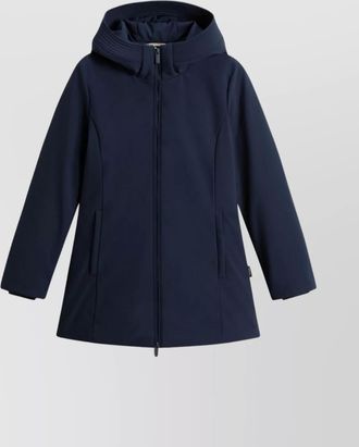 Woolrich hooded long sleeve quilted parka coat