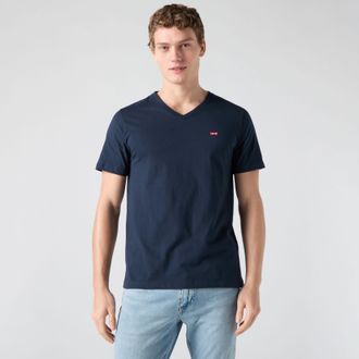 Levi's Classic Housemark V Neck Tee - Mens - 2XL - Blue
