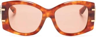 Dolce & Gabbana Eyewear Occhiali da sole squadrati - Marrone