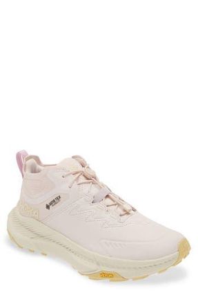 Hoka One One Transport Chukka Gore-Tex Waterproof Running Shoe in Cosmic Pearl /Oat Milk at Nordstrom Rack, Size 7.5