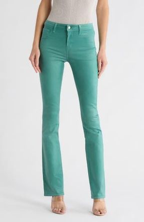 L'agence Selma High Waist Baby Boot Jeans in Green Jasper Coated at Nordstrom Rack, Size 25