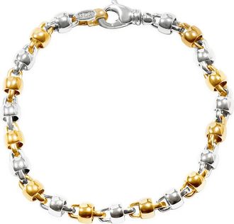 Pompeii3 Mens Designer Link 14k Gold (32gram) or Platinum (51gram) 6.5mm Bracelet 8.5