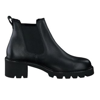 Paul Green 8076-004 Enkellaars - Dames - Schoenen - Zwart - Maat: 38 1/2 EU Leer