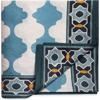 La DoubleJ Large Tablecloth in Plaza Sky Blue at Nordstrom