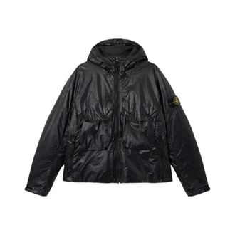 Stone Island Lichte Jas - Heren - Zomerjassen - Zwart - M - Nylon - Jassen