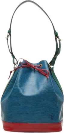 Louis Vuitton Pre-owned Bucket Shoulder Bag - Dames - Vintage Tas - Blauw - ONE Size - Leer - Vintage
