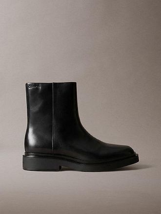 Calvin Klein Botines De Piel Con Cremallera