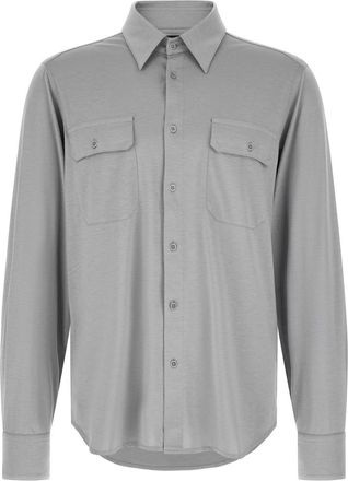 Tom Ford Hombre, Camisas, Gris, Talla: L