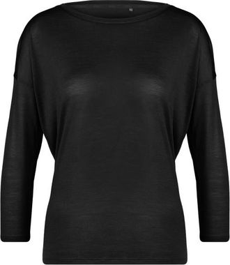 Stoic MerinoChill MMXX. G&ouml;teborg 3/4 Crew Merinoshirt f&uuml;r Damen | schwarz