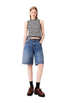 Maje Denim Bermuda shorts in Blue at Nordstrom, Size 36 Eu