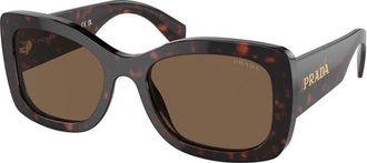 Prada PR A08SF Asian Fit 16N5Y1 Womens Sunglasses Tortoiseshell Size 57
