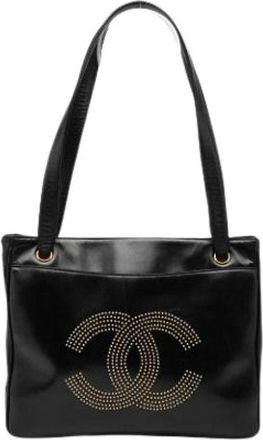 Chanel Pre-owned Shoulder Bags, female, Black, Size: ONE SIZE Pre-owned Vintage Tote Bag