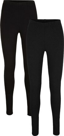 Bonprix Leggings BONPRIX, Damen, Gr. 56/58 (XXXL), N-Gr, schwarz (schwarz, schwarz), Web, Obermaterial: 95% Baumwolle, 5% Elasthan, unifarben, skinny fit lang