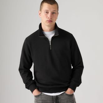 Levi's Original Housemark Quarter Zip Pullover - Mens - 2XL - Black