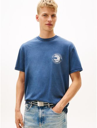 Tommy Hilfiger Mens Tommy Jeans Outdoor Graphic T-Shirt - Blue - L