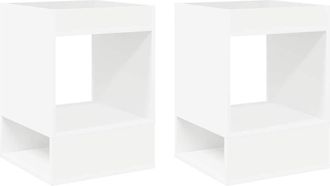vidaXL Mesa Auxiliar 2 Uds. 40 X 40 X 56 Cm Madera De Ingenier&iacute;a Vidaxl