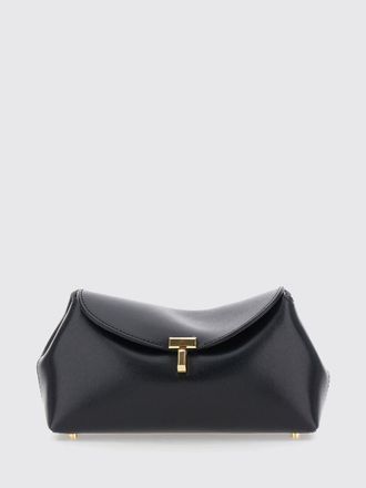 Toteme Borsa a mano T-Lock mini in pelle di vitello liscia con monogram