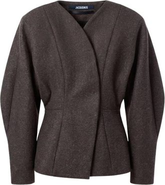 Jacquemus La Veste Paloma - Jackets - Mujer - Marr&oacute;n - 2XS