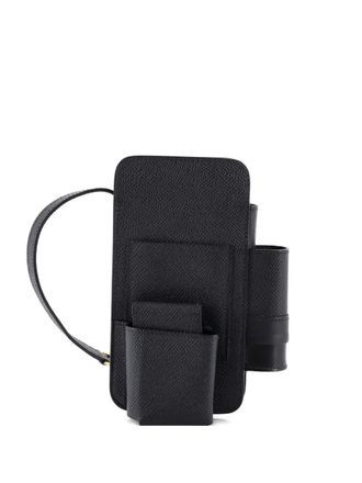 Herm&egrave;s Hermesway Phone Case Crossbody Bag Epsom clutch bag - women - Calf Leather - One Size - Black