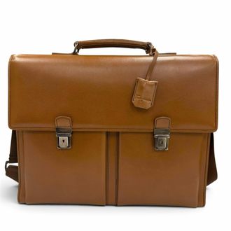 Ferragamo Brown Leather Briefcase (Pre-Owned)