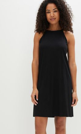 Bonprix Jerseykleid BONPRIX, Damen, Gr. 56/58 (XXXL), N-Gr, schwarz, Jersey, Obermaterial: 95% Lyocell (TENCEL), 5% Elasthan, A-Linie, Kleider Jerseykleid, f&uuml;