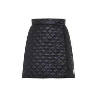 Moncler Black Quilted Skirt
