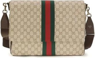 Gucci Bolso Mensajero GG Supreme Canvas - Bags - Hombre - Beige - ONE SIZE
