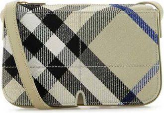 Burberry Embroidered Canvas Snip Crossbody Bag