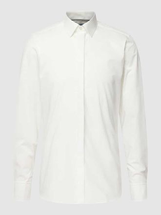 Olymp Level 5 Slim Fit Smokinghemd aus Baumwolle mit Stretch-Anteil Modell NEW YORK in Ecru, Größe 36