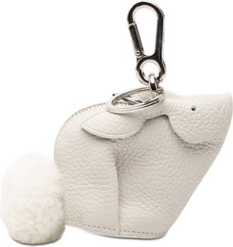 Loewe Pre-owned Loewe Pebbled Calfskin Bunny Bag Charm Coin Pouch 101712