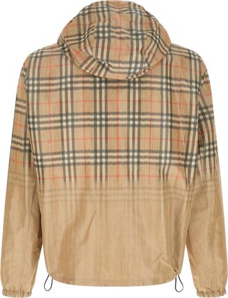 Burberry Mens Beige Viscose Shell Jacket Clothing