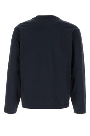 Jil Sander Mens Midnight Blue Cotton T-Shirt 402 Exterior Exterior: T-shirts And Polos