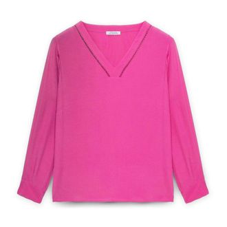 Fiorella Rubino Dames, Blouses & Shirts, Roze, Maat: 2XL Viscose