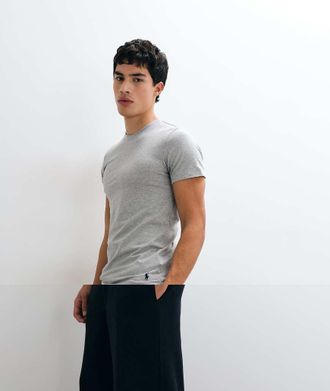 Polo Ralph Lauren Icon - Confezione da 2 T-shirt da casa grigio m&eacute;lange con logo