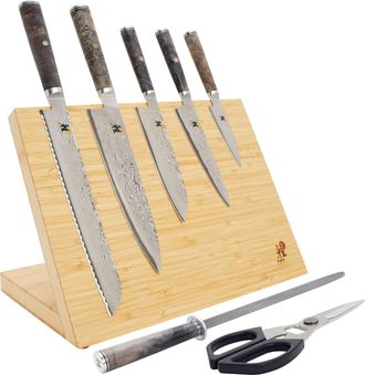 Miyabi Light Brown Block 5000MCD67 8-pc Knife Block Set