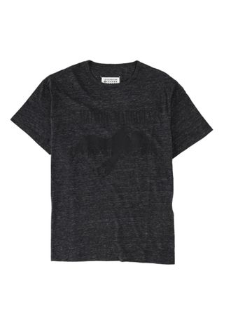 Maison Margiela Heathered Grey Short-Sleeve Cotton T-Shirt