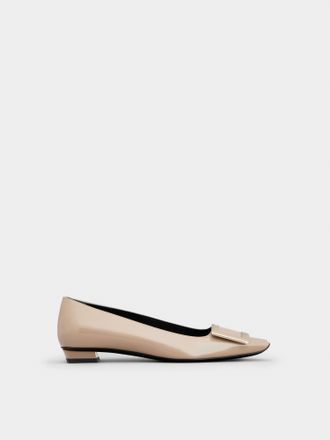 Roger Vivier Belle Vivier Ballerinas in patent leather