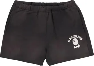 A Bathing Ape Vintage Washed College Sweat Shorts Grey 1M30253301-CHARCOAL