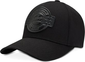 BOSS logo-patch cap - men - Cotton - One Size - Black