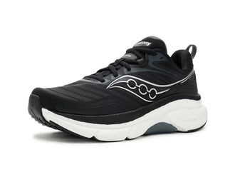 Saucony Omni 23 St Womens Shoes Black/Silver : 10.5 B - Medium, Textile