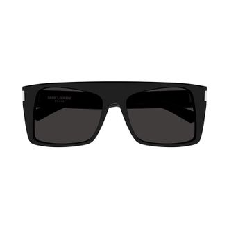 Saint Laurent SL651VITTI001 Rectangle Full Rim Sunglasses - Black