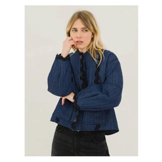 Sacr&eacute;coeur Jassen, Dames, Blauw, XS, Katoen, Jay Jacket