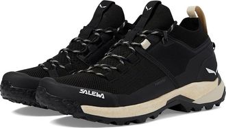 Salewa Puez Knit PTX Womens Boots Black/Black : 10 M, Rubber/Synthetic