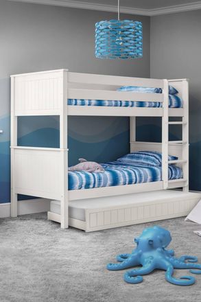 Julian Bowen Maine Single White Bunk Bed