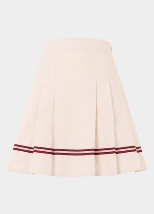 Bally Tennis Collection Skirt With Bally Ribbon Details in White at Nordstrom, Size 42 Eu