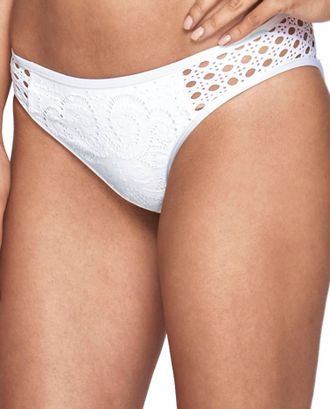 Jets By Jessika Allen Moderate Coverage Hipster Bikini Bottom In Inspired White