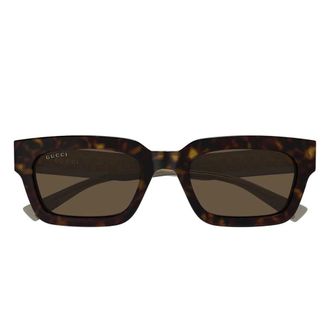 Gucci Sunglasses, male, Brown, Size: 53 MM Square Sunglasses