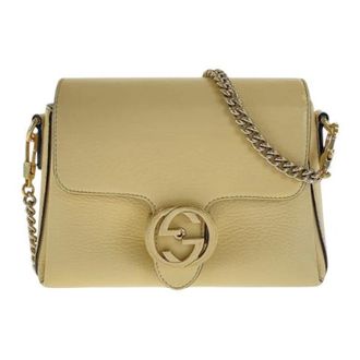Gucci Borsa a spalla in pelle Pre-owned - - Pre-owned - Donna - Giallo - ONE SIZE